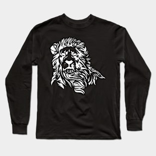 Lion African Tribal Design Long Sleeve T-Shirt